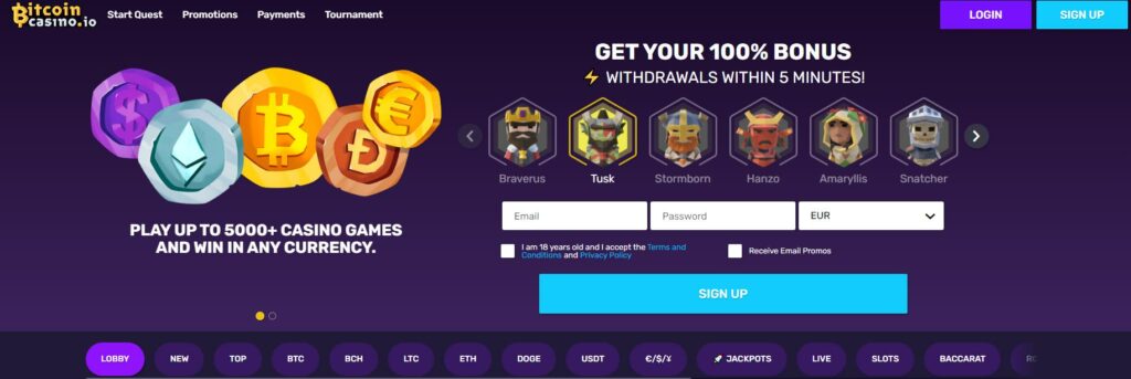 Bitcoin Casinos Examples