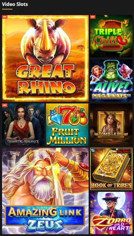 best online casino game selection