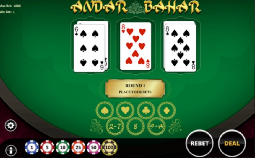 Andar Bahar cards