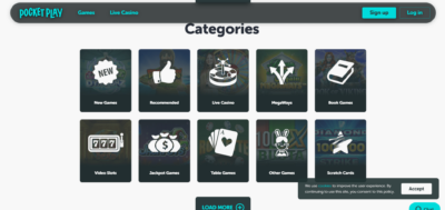 Pocket Play games online casino